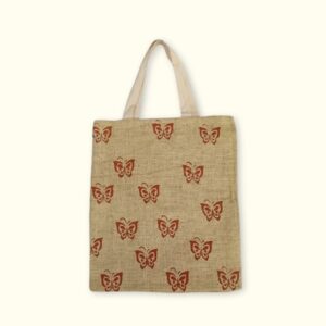 Flutter handcrafted bag with playful art, crafted with love by neuro divergent children